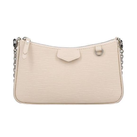 Louis Vuitton Shoulder Bag Easy Pouch On Strap Quartz White - Picture 1 of 8